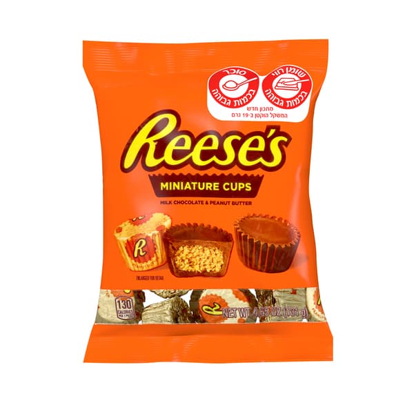 חטיף ריסז מיניאטורס בטעם שוקולד 131 גר