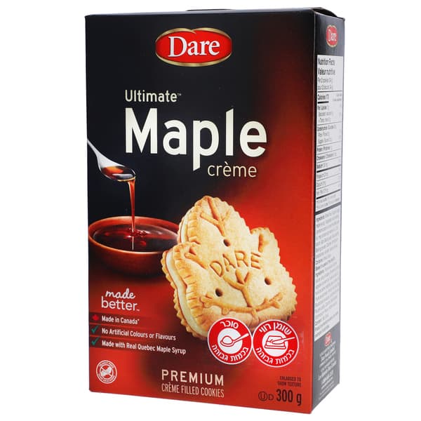 עוגיות עם קרם מייפל 300 גרם