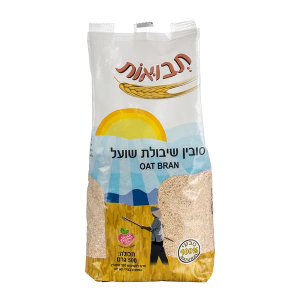 סובין שיבולת שועל טבעי 500 גרם