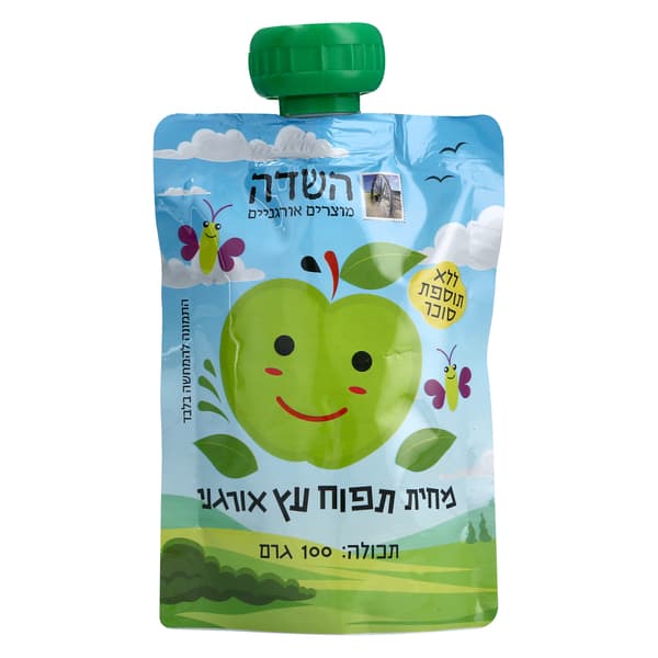 מחית תפוח עץ אורגני 100 גרם
