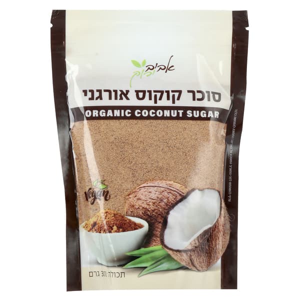 סוכר קוקוס אורגני 300 גרם