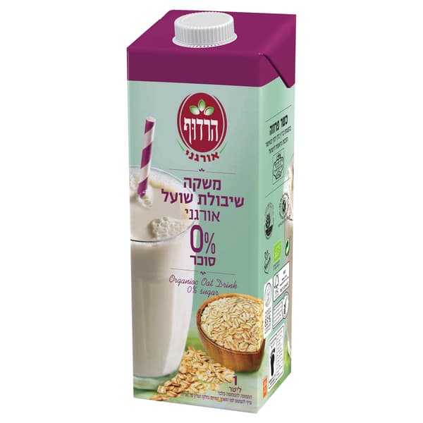 משקה שיבולת שועל 0% סוכר אורגני 1 ל