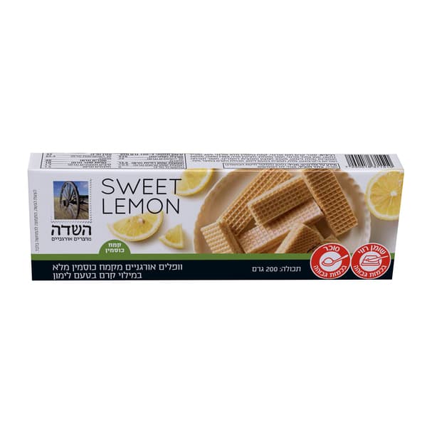 וופל קמח כוסמין לימון אורגני 200 גרם