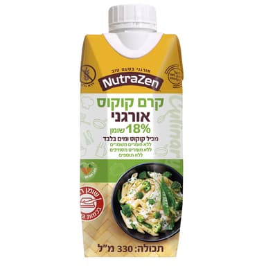 קרם קוקוס 18% אורגני