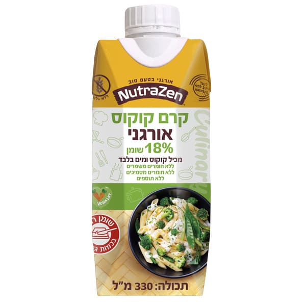 קרם קוקוס 18% אורגני