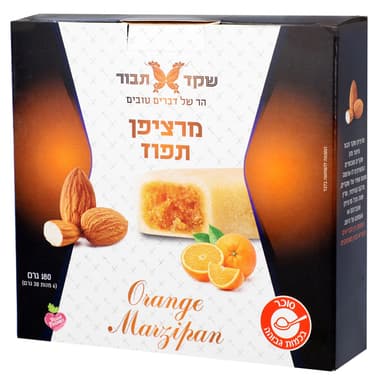 חטיפי מרציפן במילוי תפוז 180 גרם
