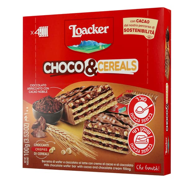 לואקר שוקולד ודגנים. 100 גר`