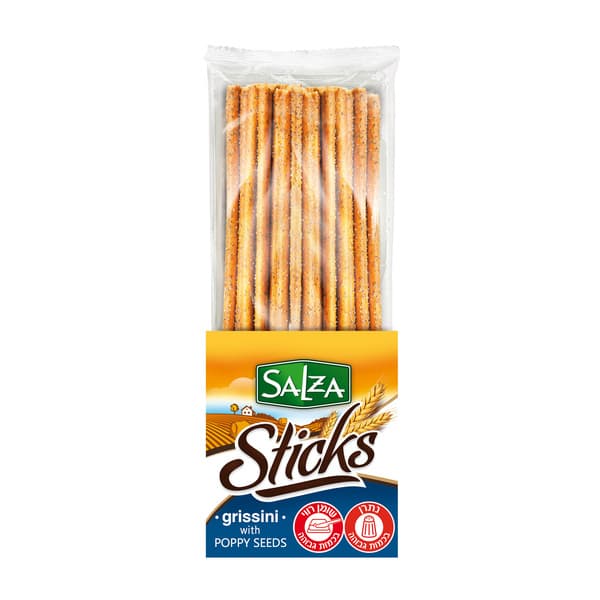 מקלות גריסיני עם פרג סוויט פלוס 235 גר