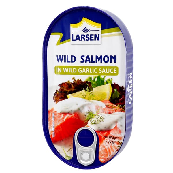 סלמון פראי ברוטב שום לארסן 200 גרם