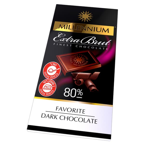 MILLENIUM FAVORITE שוקולד 80% מריר 100 גר