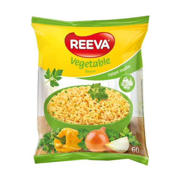 אטריות להכנה מהירה בטעם ירקות 60 ג REEVA