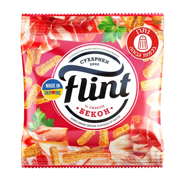 קרוטונים פלינט בטעם בקון 35 גר