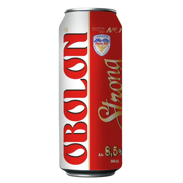 בירה אובולו חזקה בהירה 8.5% פחית 500 מל