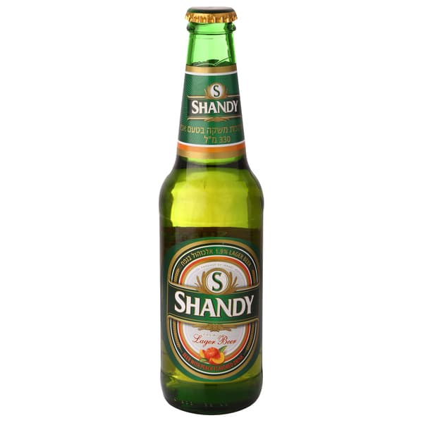 בירה מכבי שנדי אפרסק 330 מ"ל