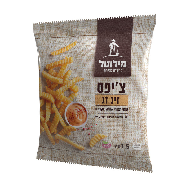 ציפס זיגזג 1.5 ק"ג מילוטל