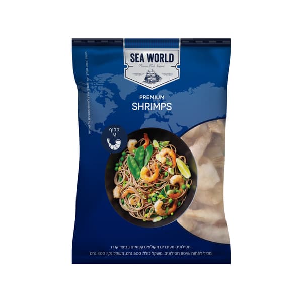 שרימפס מקולף 500 גר קפוא M