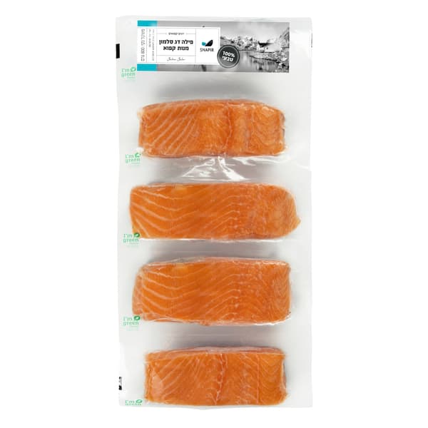 פילה דג סלמון מנות קפוא 800 ג' סנפיר ים