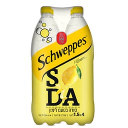 מארז רביעיית סודה בטעם לימון 1.5 ל' שוופס