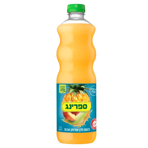 ספרינג בטעם אפרסק מלון 1.5 ליטר