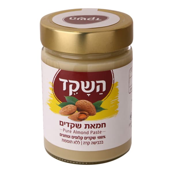חמאת שקדים 100% 350 גרם השקד