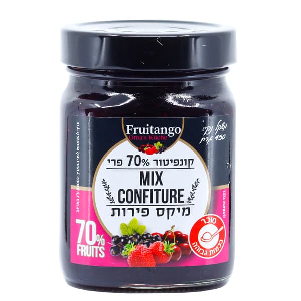 קונפיטורה 70% פירות יער 450 גרם
