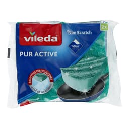 וילדה - ספוגיות פיור אקטיב ללא שריטות 2 יח'