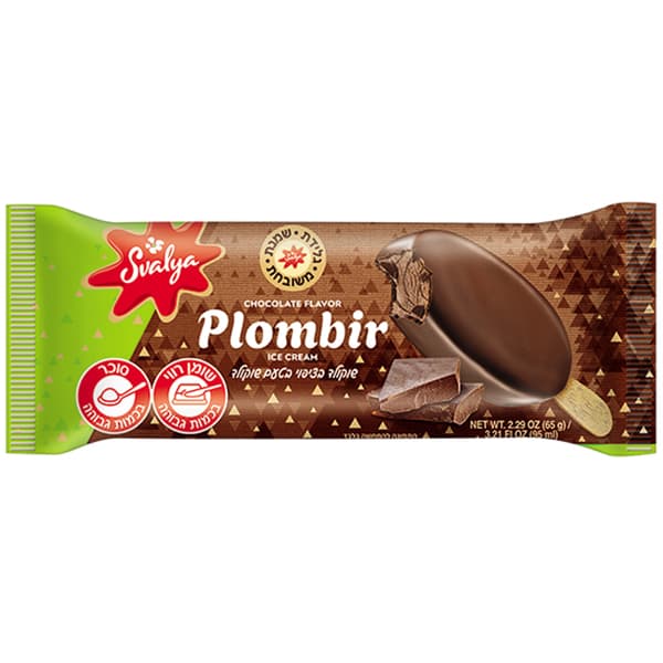 גלידת שמנת משובחת SVALYA שוקולד מצופה על
