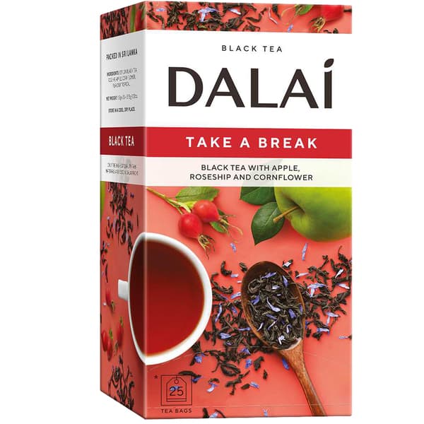 תה שחור ורד בר תפוח ודגניה 25 שק DALAI