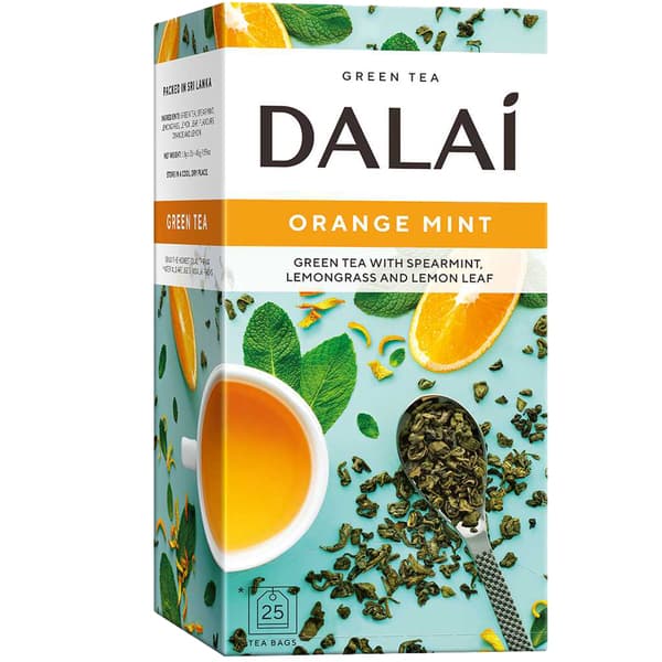 תה ירוק נענע תפוז 25 שק DALAI