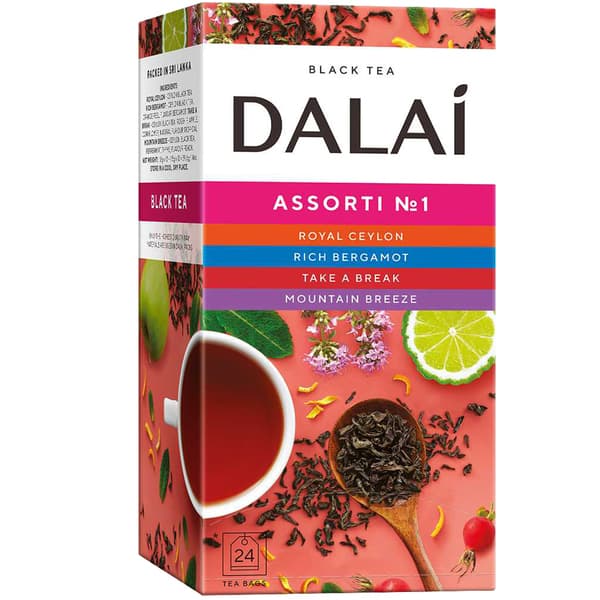 תה שחור בטעמים 24 שק DALAI
