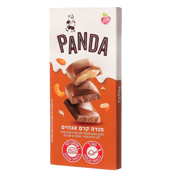 שוקולד פנדה קרם אגוזים טבעוני 100 גרם