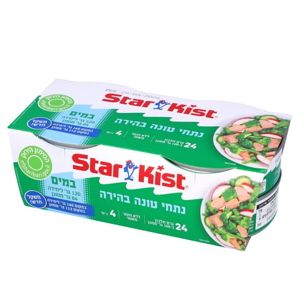 נתחי טונה בהירה במים