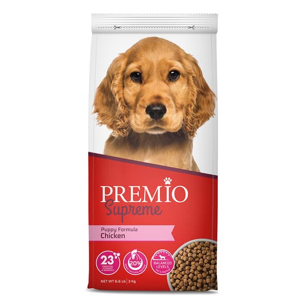 סופרים גור כלב עוף 3 ק"ג פרמיו