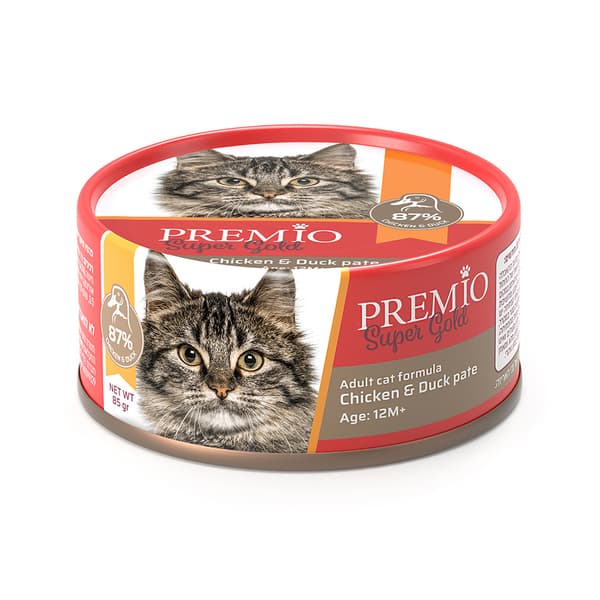 עוף וברווז לחתול בוגר 85ג' פרמיו