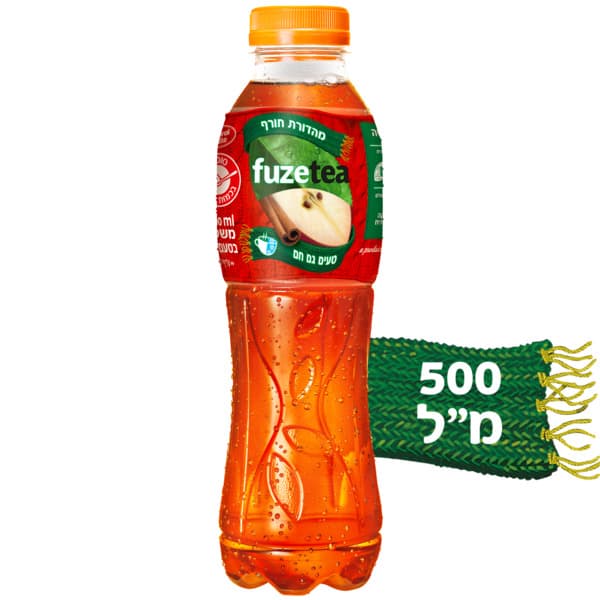 פיוז טי בטעם תפוח קינמון 500 מ"ל