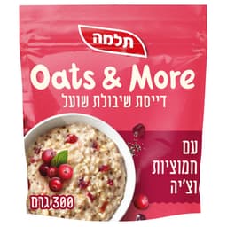 תלמה - דייסת שיבולת שועל עם חמוציות וצ'יה 300 גרם