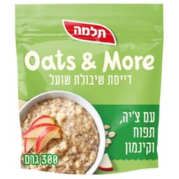 תלמה - דייסת שיבולת שועל עם תפוח וקינמון 300 גרם