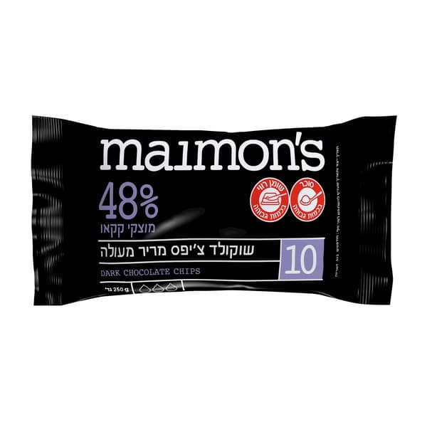 שוקולד ציפס 48% 250 גרם