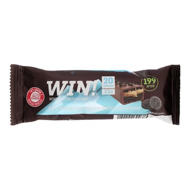 WIN - חטיף חלבון במילוי קרם בטעם עוגיות ופצפוצים 60 גרם