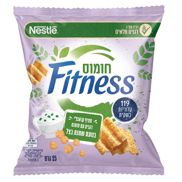 פיטנס מולטיגרין עם חומוס 25 גרם