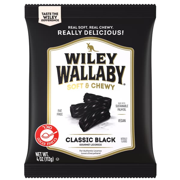 וולבי ליקריץ שחור בסגנון אוסטרלי 114 גרם