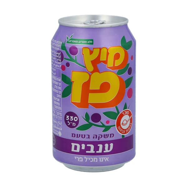 מיץ פז ענבים 330 מ"ל פחית