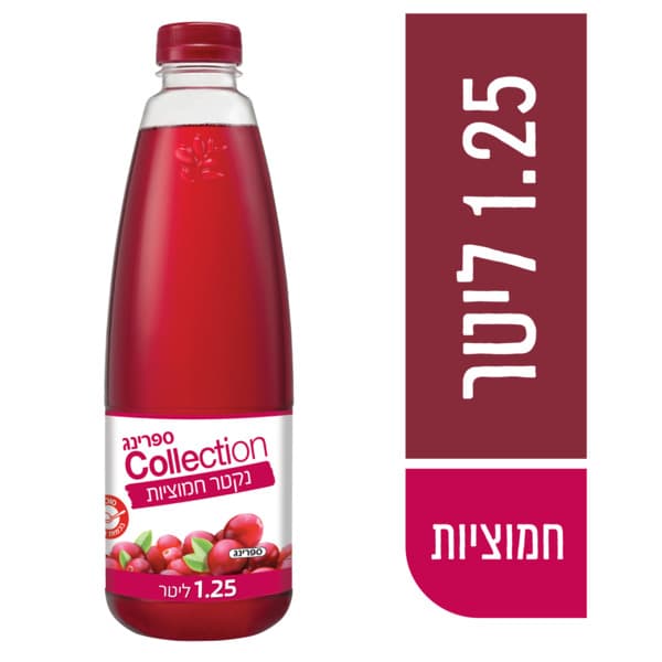 ספרינג נקטר חמוציות 1.25 ל'