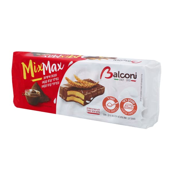 בלקוני עוגות אישיות מיקמקס קקאו 350 גרם