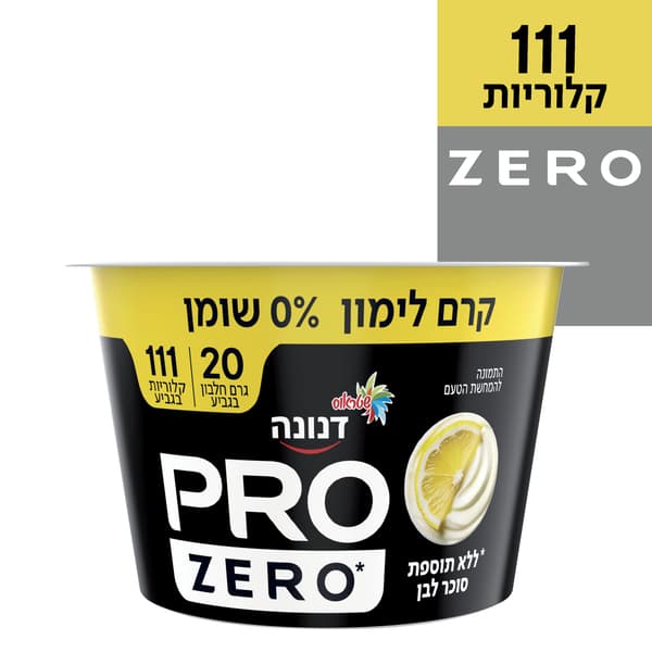 יוגורט חלבון פרו קרם לימון לל"ס