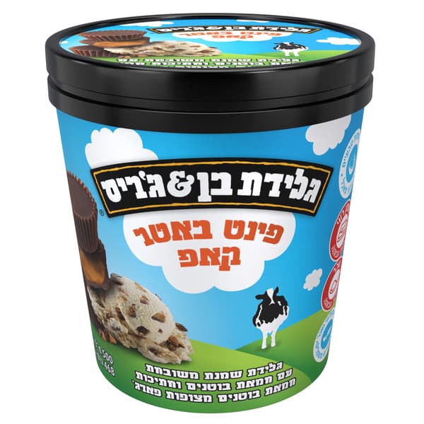 בן&גריס פיינט שמנת בטעם ח.בוטנים עם בוטנ