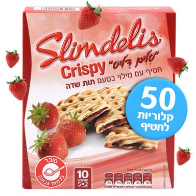 חטיף מרבה סלים דליס קריספי תות 125 גר