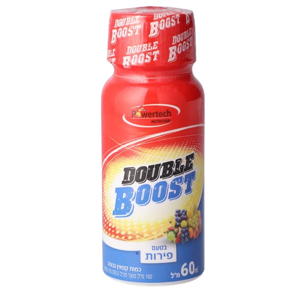 דאבל בוסט - בטעם פירות 60 מ"ל