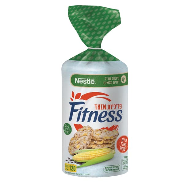 פיטנס פריכיות דקות תירס 120ג