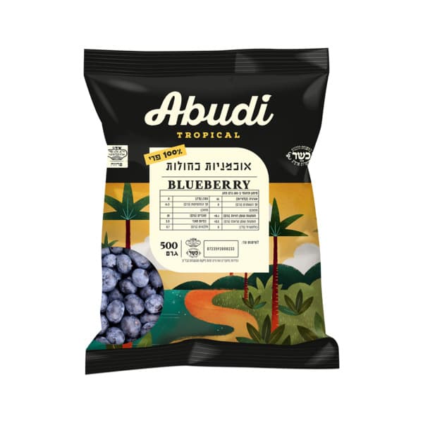 אוכמניות כחולות עבודי פירות קפואים 500 גרם